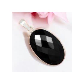 Pendentif Onyx Noire