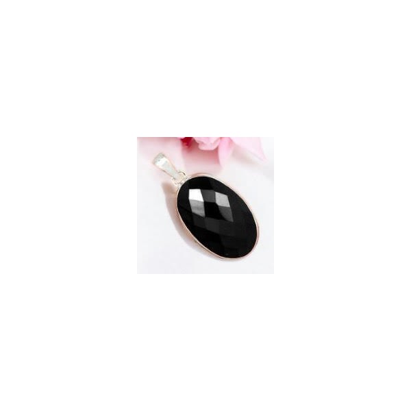Pendentif Onyx Noire