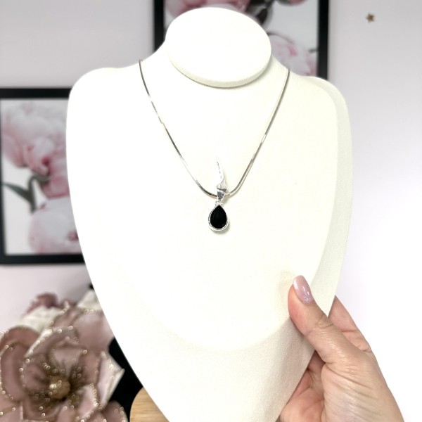 Pendentif Onyx Noire