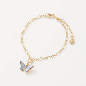 Pendentif Papillon Bleu