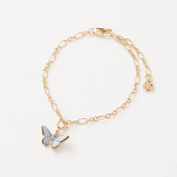 Pendentif Papillon Bleu