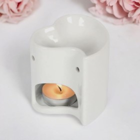 Bruleur a Fondant Blanc - Forme Coeur