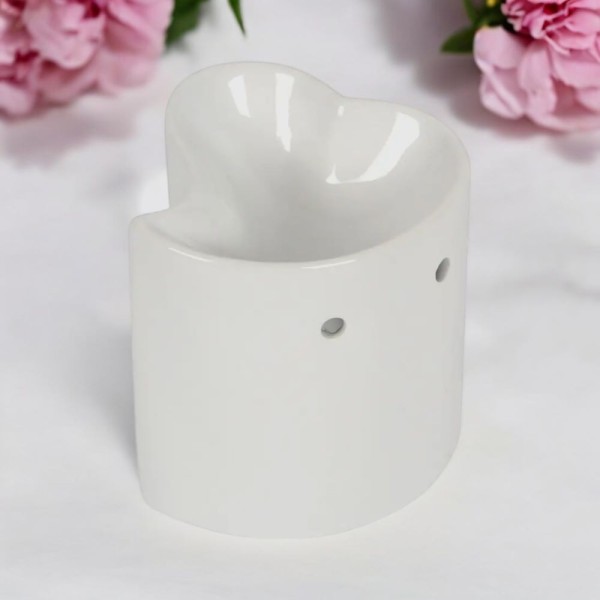 Bruleur a Fondant Blanc - Forme Coeur