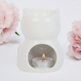 Bruleur a Fondant - Forme Chat Blanc