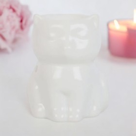 Bruleur a Fondant - Forme Chat Blanc
