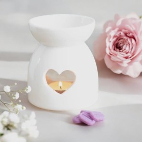 Bruleur a Fondant Blanc - Coeur