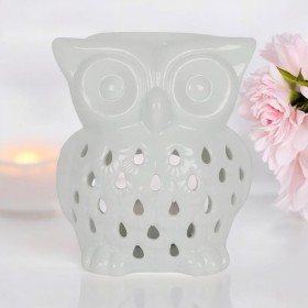 Bruleur a Fondant - Forme Hibou Blanc